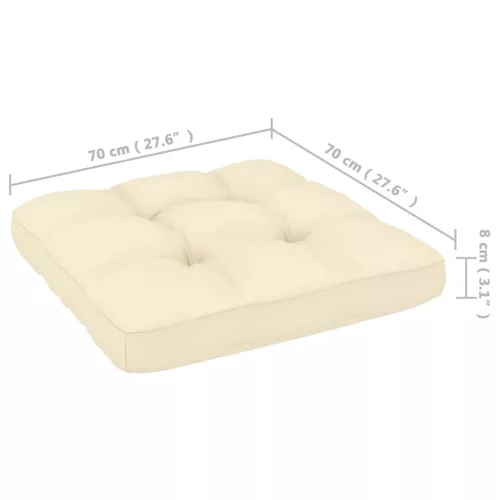  négyszemélyes tömör fenyőfa kerti kanapé párnákkal