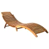  2 db tömör akácfa napozóágy párnákkal