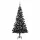  fekete PVC megvilágított műkarácsonyfa gömb szettel 210 cm