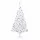  fehér PVC megvilágított műkarácsonyfa gömb szettel 210 cm