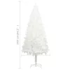  fehér megvilágított műkarácsonyfa gömb szettel 240 cm