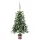  zöld megvilágított műkarácsonyfa gömb szettel 65 cm