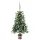  zöld megvilágított műkarácsonyfa gömb szettel 90 cm