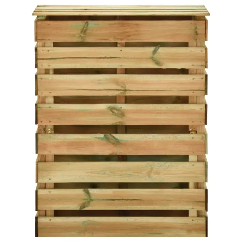  4 db lécezett impregnált fenyőfa kerti komposztáló 80x50x100 cm