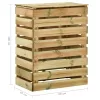  4 db lécezett impregnált fenyőfa kerti komposztáló 80x50x100 cm