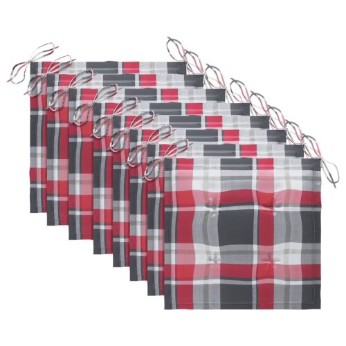  8 db tömör akácfa kerti szék párnákkal