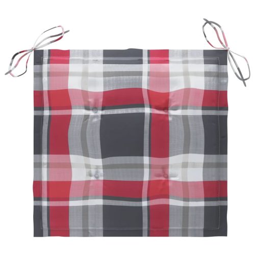  8 db tömör akácfa kerti szék párnákkal