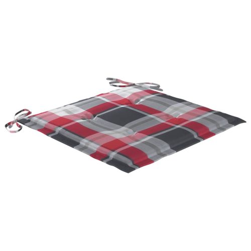  8 db tömör akácfa kerti szék párnákkal