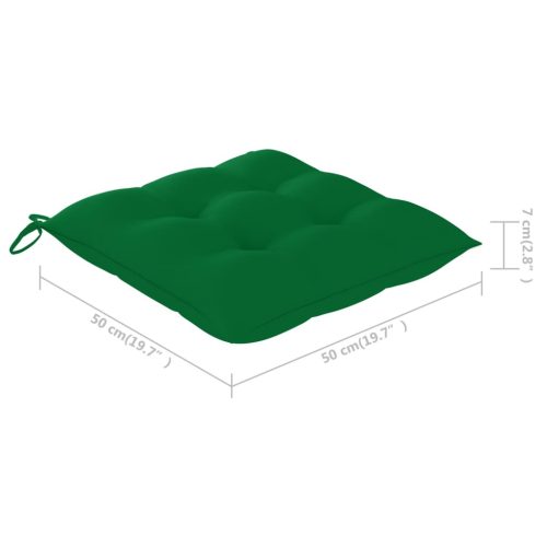  4 darab tömör akácfa kültéri étkezőszék párnával