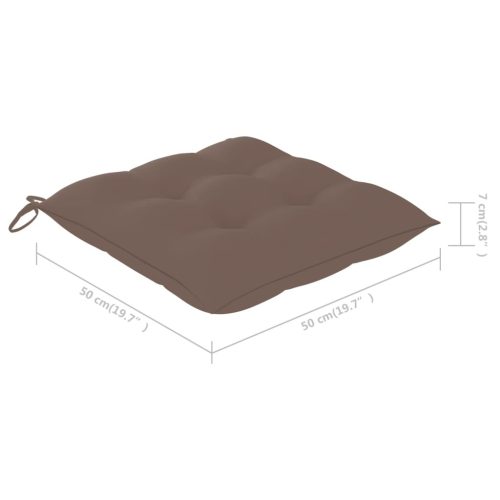  8 db tömör akácfa kültéri étkezőszék párnával