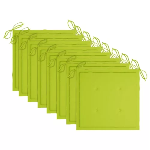  8 db tömör akácfa kerti szék párnákkal