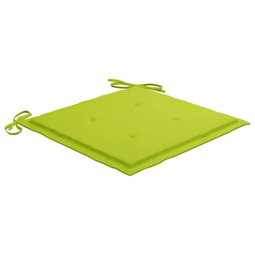  8 db tömör tíkfa kerti szék párnákkal