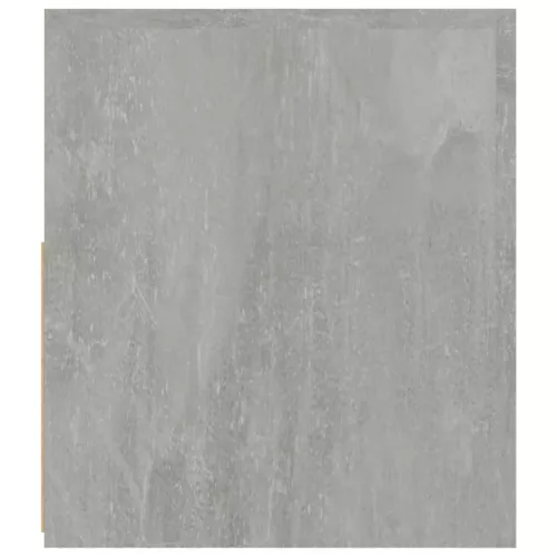  2 db betonszürke éjjeliszekrény LED-del 60 x 35 x 40 cm