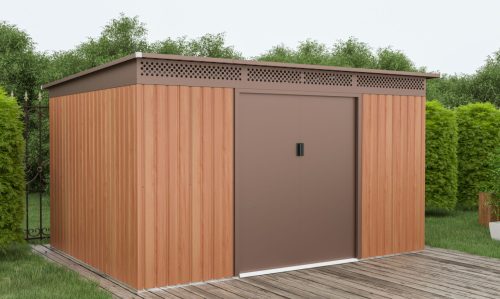 EPT STABIL FÉM KERTI TÁROLÓ 915 - 340 x 269 CM - BARNA