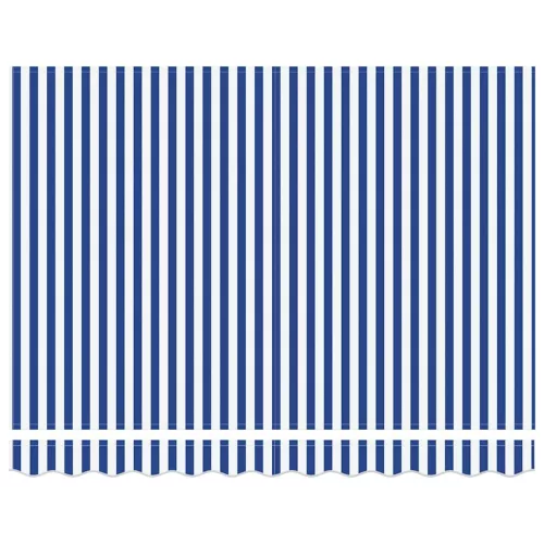  Behúzható napellenző Kék és Fehér 350 x 250 cm