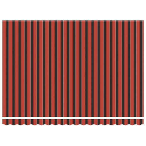  Behúzható napellenző Narancs és Barna 450 x 300 cm szövet