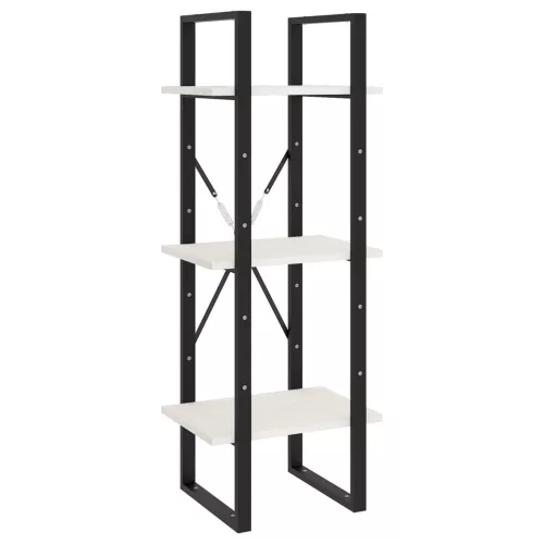  ötszintes fehér fenyőfa könyvszekrény 40 x 30 x 175 cm