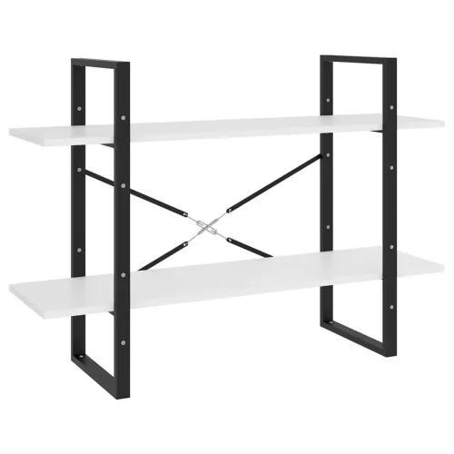  5 szintes fehér szerelt fa könyvszekrény 100 x 30 x 175 cm