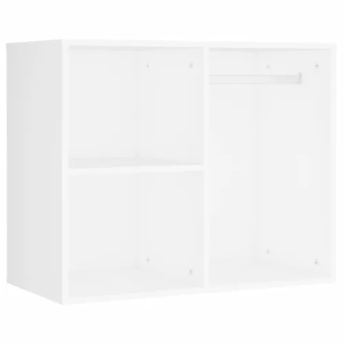  fehér szerelt fa fésülködőasztal LED-ekkel és 2 szekrénnyel