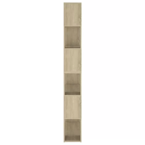  sonoma tölgy színű térelválasztó könyvszekrény 100x24x188 cm