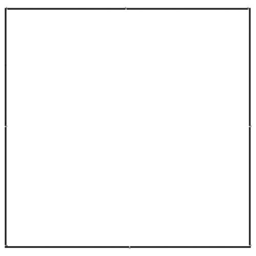  fekete acél kutyakennel 4 m²