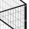  fekete acél kutyakennel 80 m²