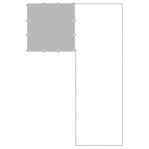  ezüstszínű acél kutyakennel 4,84 m²