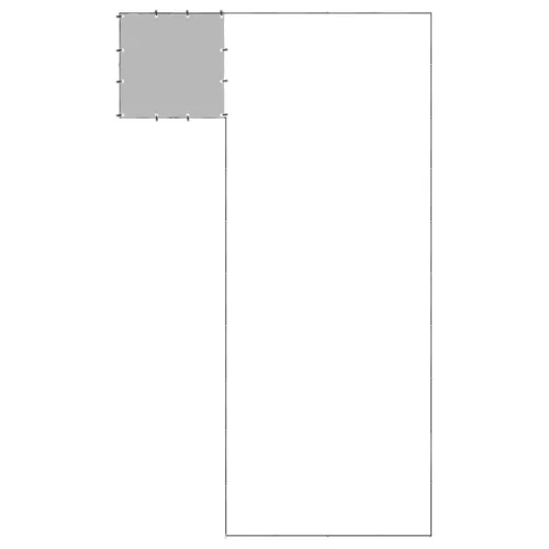  fekete acél kutyakennel 19,36 m²  