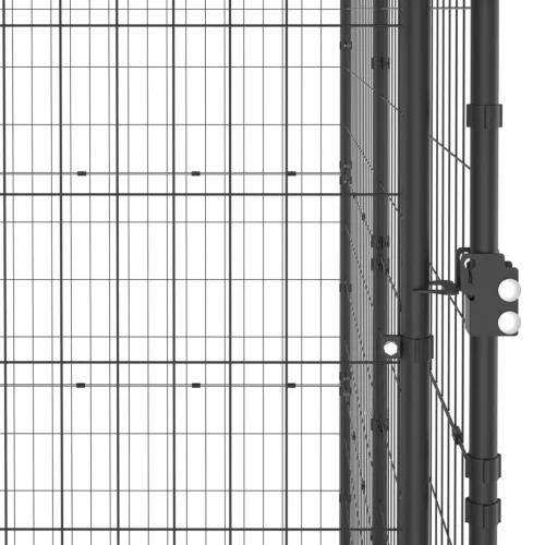  kültéri acél kutyakennel tetővel 16,94 m²