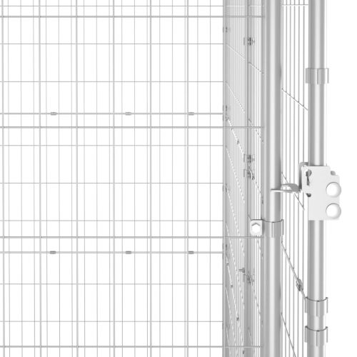  kültéri horganyozott acél kutyakennel 12,1 m²