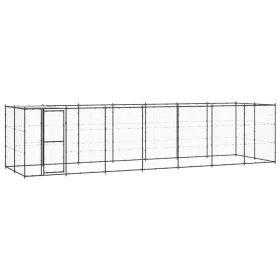  kültéri acél kutyakennel tetővel 16,94 m²