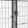  kültéri acél kutyakennel tetővel 16,94 m²