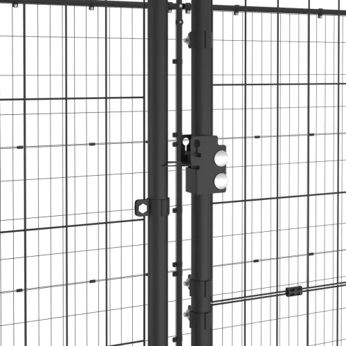  kültéri acél kutyakennel tetővel 16,94 m²