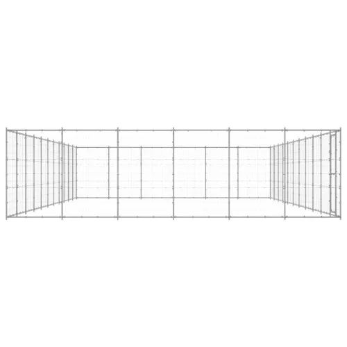  kültéri horganyozott acél kutyakennel 79,86 m²