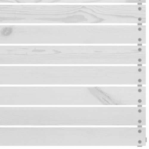  kétszemélyes fehér tömör fenyőfa kerti kanapé