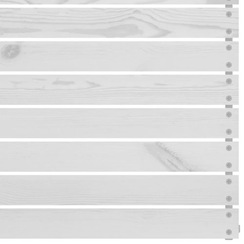  kétszemélyes fehér tömör fenyőfa kerti kanapé