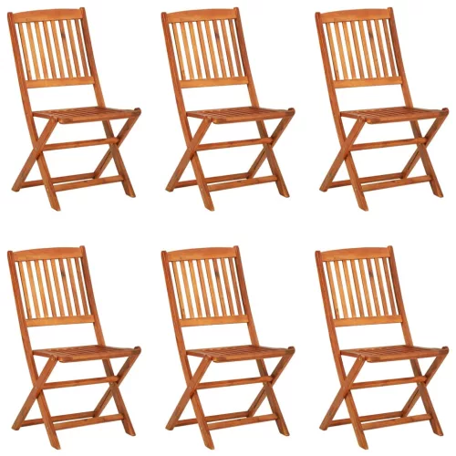  7 részes tömör akácfa kerti étkezőgarnitúra 180 x 90 x 75 cm