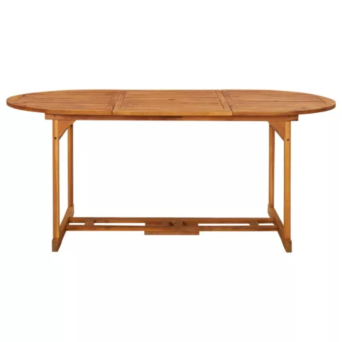  7 részes tömör akácfa kerti étkezőgarnitúra 180 x 90 x 75 cm
