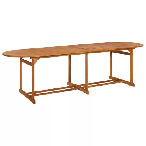  13 részes tömör akácfa kerti étkezőgarnitúra 280x90x75 cm