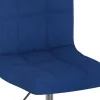  4 db kék szövet forgó étkezőszék