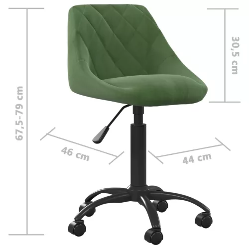  sötétzöld bársony irodaszék