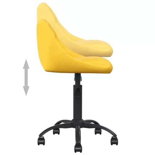  mustársárga bársony irodaszék