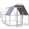  kültéri horganyzott acél tyúkól 2 x 4 x 2 m