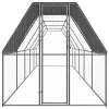  kültéri horganyzott acél tyúkól 2 x 10 x 2 m
