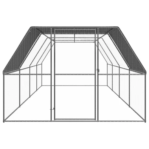  kültéri horganyzott acél tyúkól 3 x 8 x 2 m