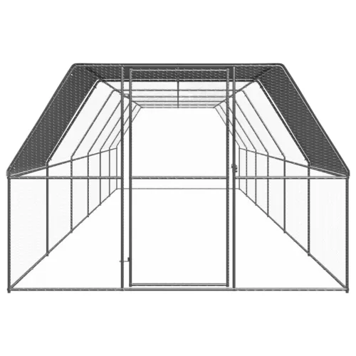  kültéri horganyzott acél tyúkól 3 x 12 x 2 m