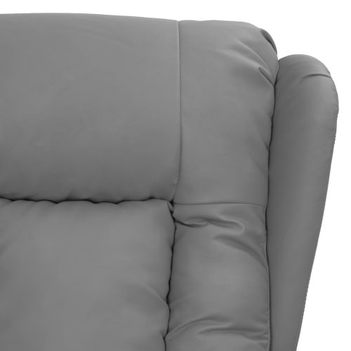  szürke műbőr felállást segítő fotel