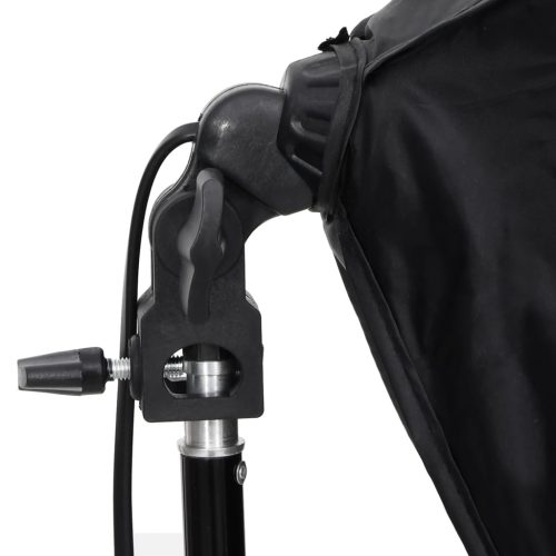  fotóstúdió-felszerelés softbox lámpával és háttérrel