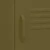  2 db olívazöld acél éjjeliszekrény 35 x 35 x 51 cm