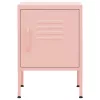  2 db rózsaszín acél éjjeliszekrény 35 x 35 x 51 cm